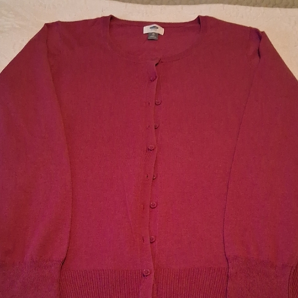 Old Navy Women's Cardigan in Deep Plum Size XL - Picture 1 of 11